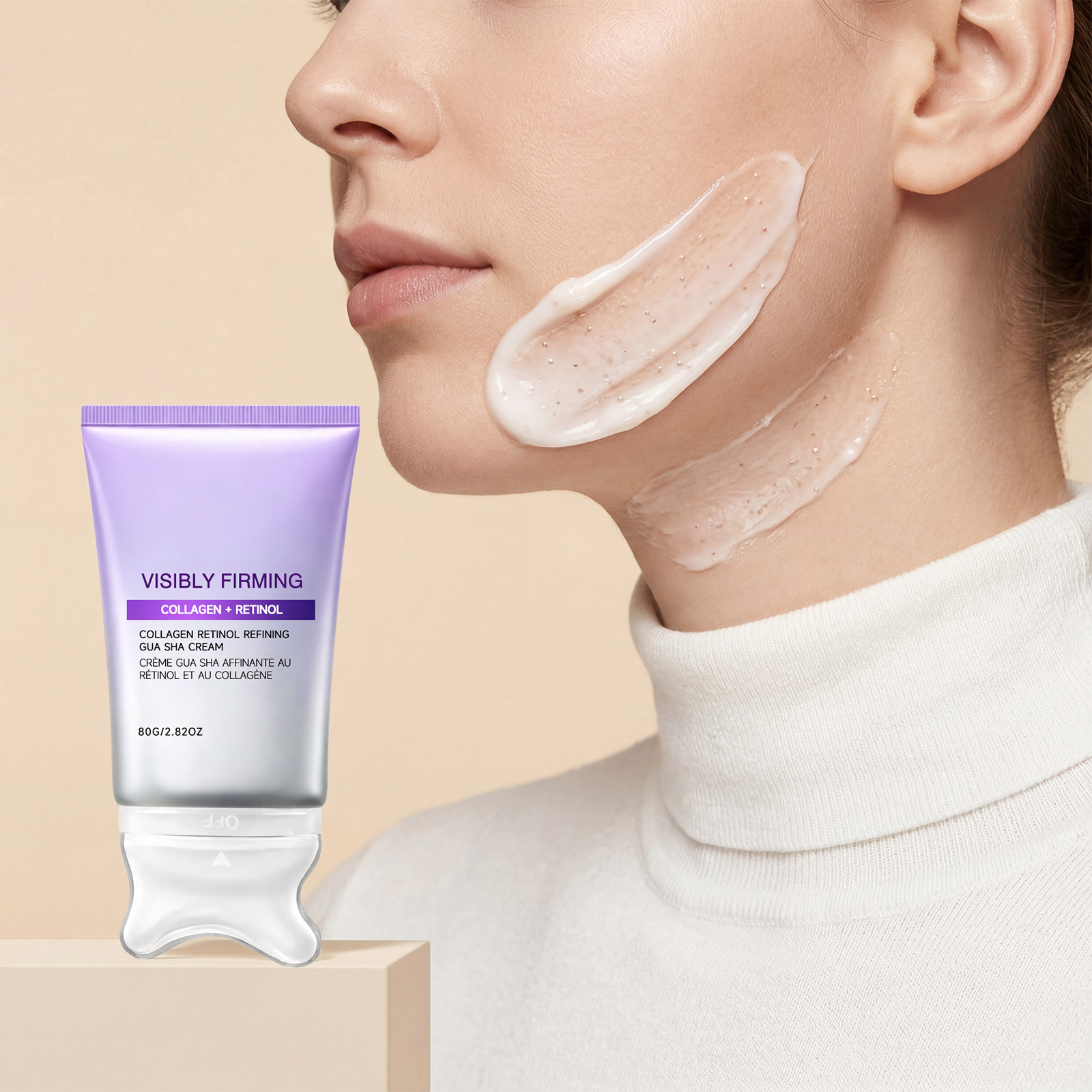 Coenzyme Q10 Cream - Gözle Görülebilir Sıkılaştırıcı Kolajen Retinol Gua