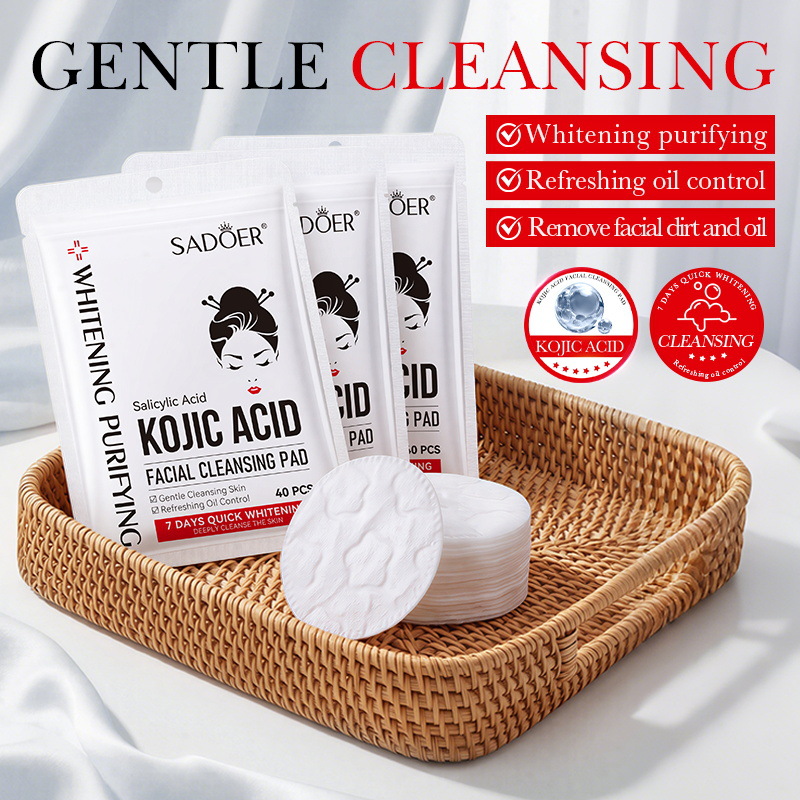 Kojic Acid Soap - SADOER Kojik Asit Temizleme Pedleri Akne
