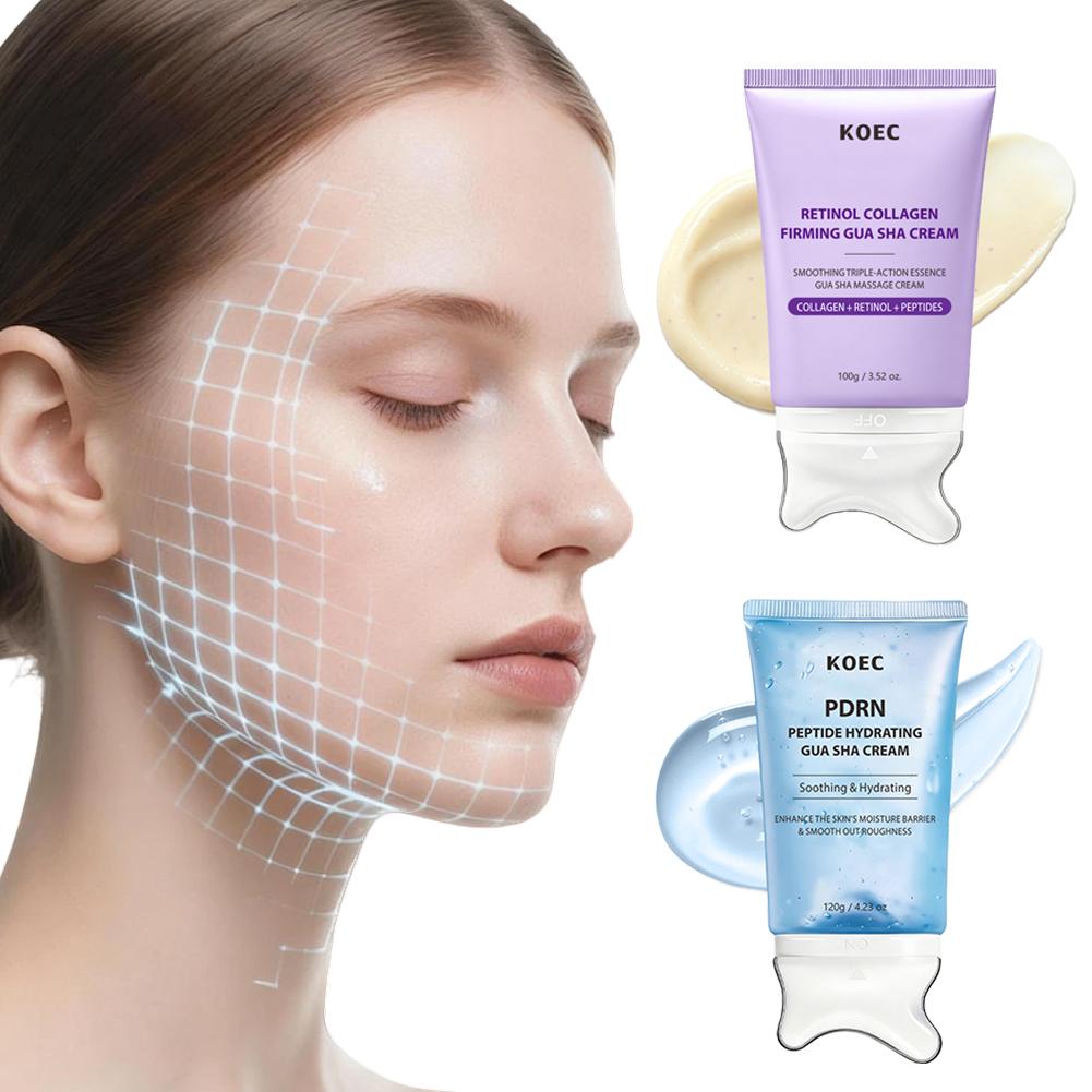 Coenzyme Q10 Cream - KOEC Retinol Kolajen Sıkılaştırıcı Gua Sha