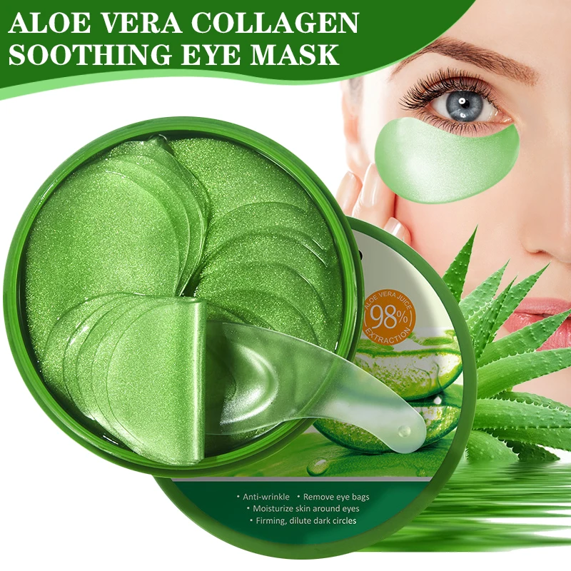 Collagen Sheet Mask - 60 adet Aloe Vera Kollajen Göz