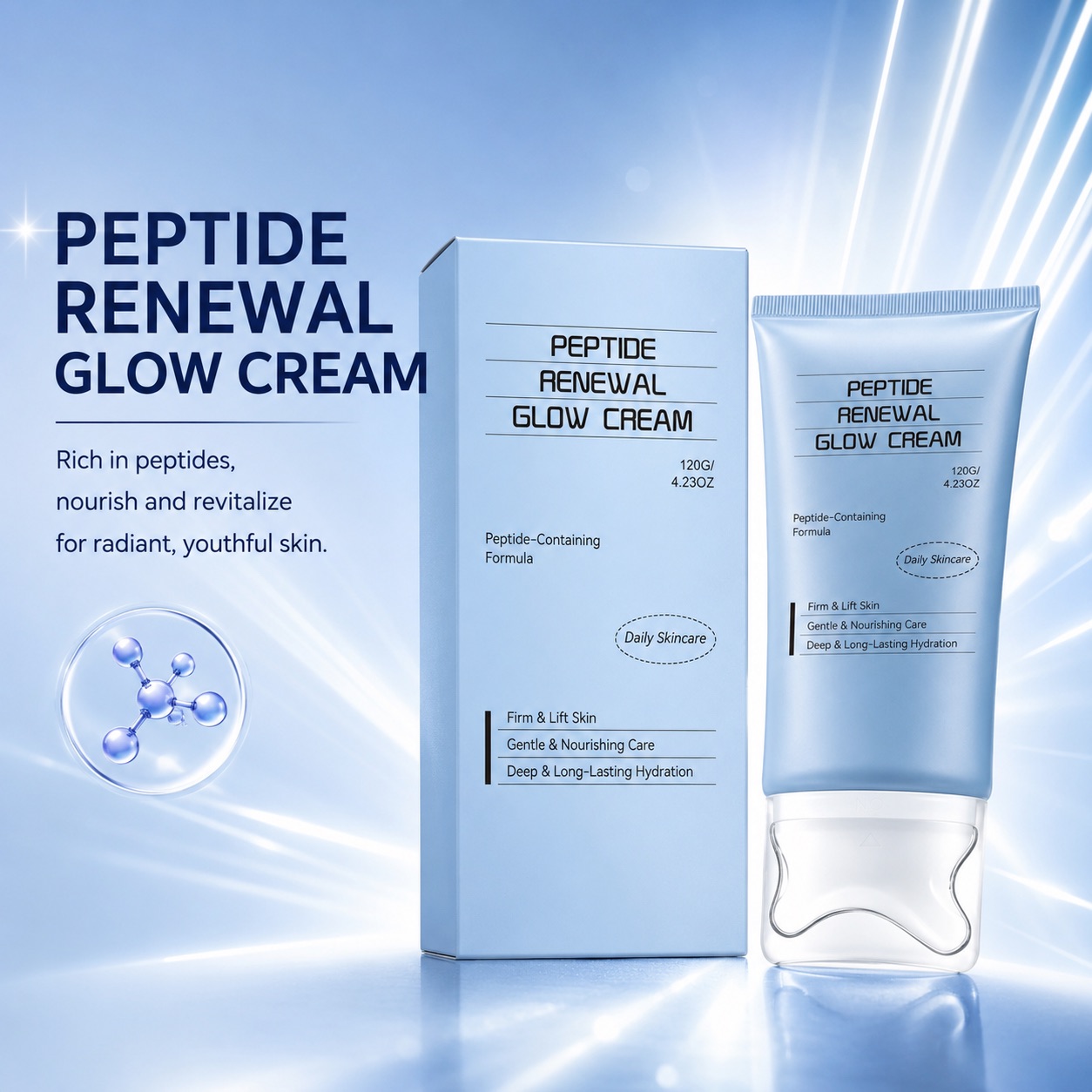 Coenzyme Q10 Cream - PDRN Peptid Yüz Nemlendirici Anti-Aging Işıltı