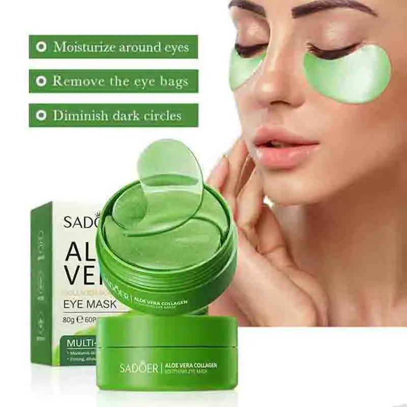 Collagen Sheet Mask - 60 adet Aloe Vera Kollajen Göz