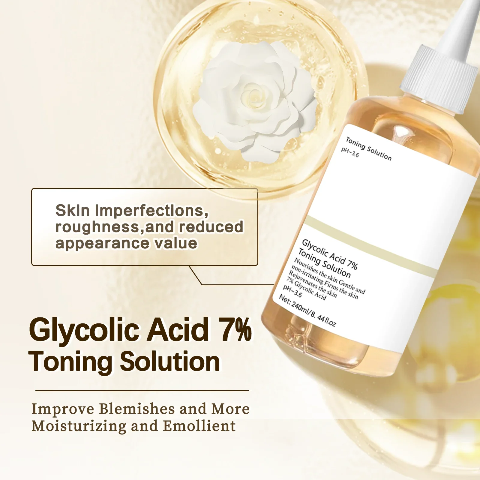 Lactic Acid Toner - Glikolik Asit %7 Tonik Solüsyon Yüz