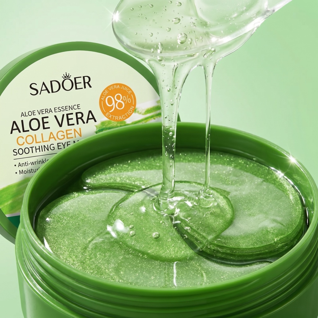 Collagen Sheet Mask - 60 adet Aloe Vera Kollajen Göz