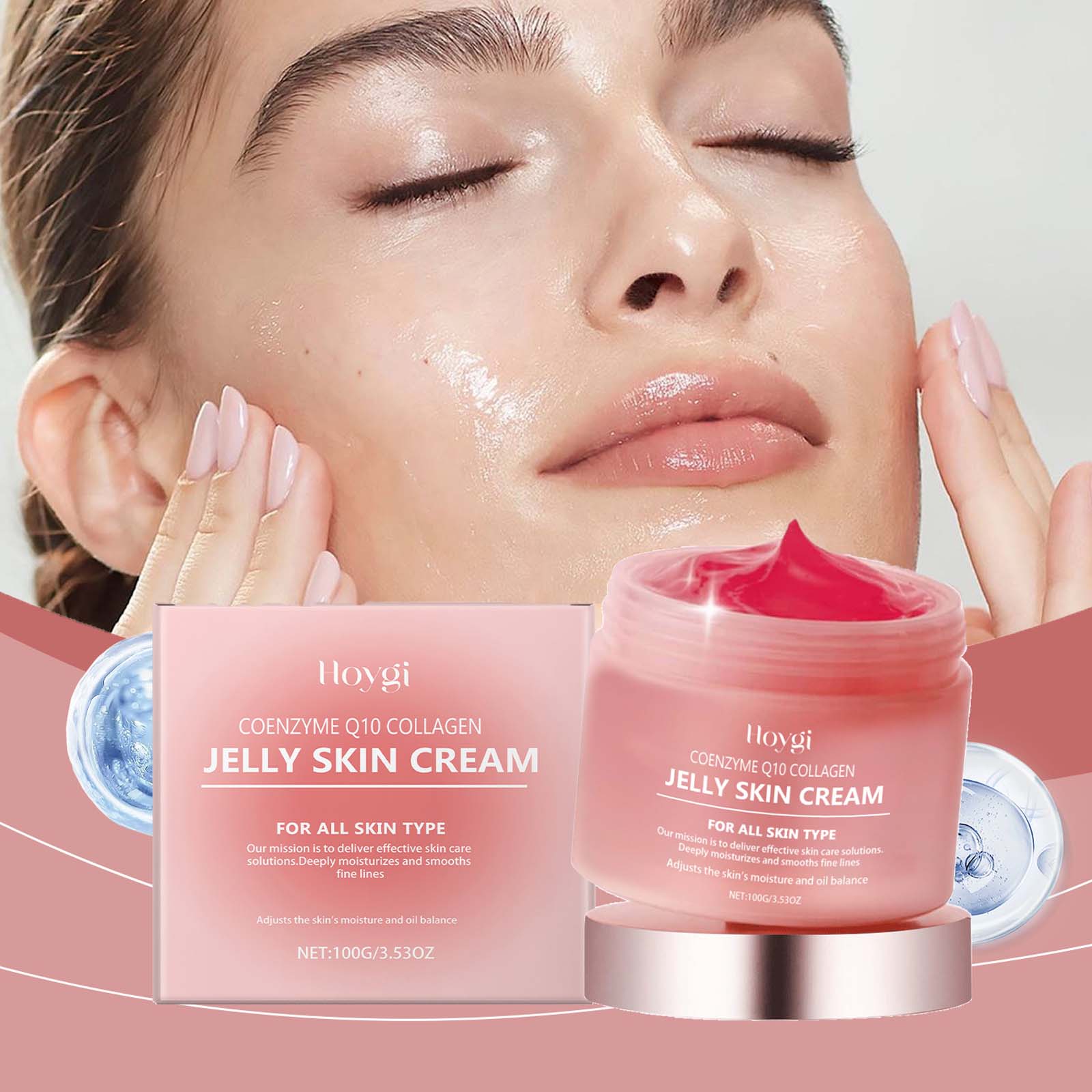 Coenzyme Q10 Cream - Kollajen Jöle Kremi Derinlemesine Nemlendirici Pürüzsüz