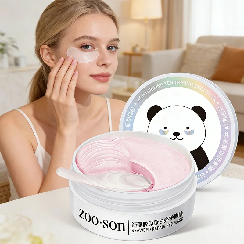 Collagen Sheet Mask - 60 adet altın kristal kollajen göz